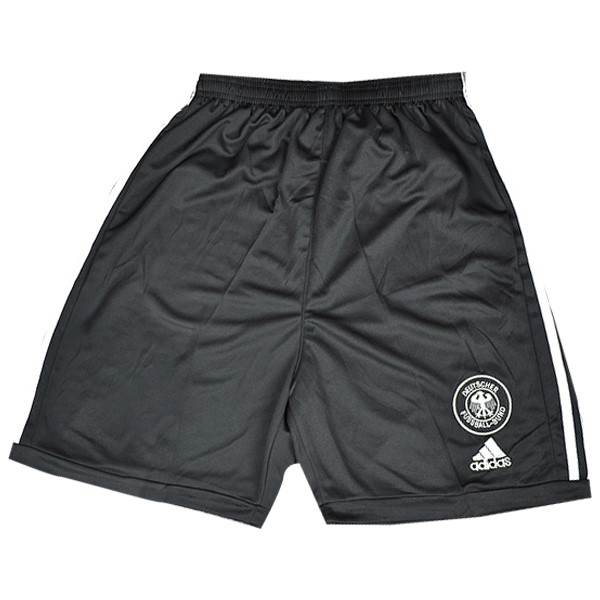 Tailandia Pantalones Alemania Primera equipación Retro 2002 Negro